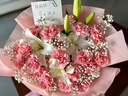 浪漫季节鲜花速递同城配送康乃馨花束百合混搭礼盒送妈妈生日礼物 19朵粉色康乃馨+6朵百合 同城花店配送-可预约母亲节送达 实拍图