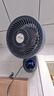 先科（SAST）免打孔厨房风扇壁挂电风扇挂壁式厕所壁扇循环扇家用挂墙卫生间遥控电扇浴室用墙壁摇头洗手间挂扇 蓝色遥控款 实拍图