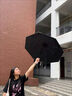 【全网爆款】手动UV折叠雨伞男女晴雨伞两用防晒遮阳黑胶伞 【新人福利】7骨手动纯色 颜色随机 实拍图
