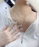 六桂福珠宝 LIU GUI FU JEWELRY狐狸999足金黄金吊坠女2025年新款轻奢小众24k纯金项链首饰送女友 足金小狐狸吊坠+送s925银链子 0.58克 晒单实拍图