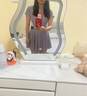 李宁（LI-NING）泳衣女连体裙式游泳衣遮肚显瘦抗氯速干温泉泳装546 紫色 L  实拍图