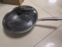 康巴赫炒锅不粘锅316L不锈钢炒菜锅32cm蜂窝平底煎炒锅电磁炉燃气灶通用 实拍图