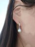 施洛尼大珍珠耳环女长款银一周星期耳钉礼盒耳坠贝珠耳扣生日送女友礼物 珍珠耳环（直径约8mm)-耳扣版 实拍图