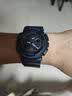 Mtin树脂表带表壳适配卡西欧G-SHOCK手表带GA110 140 GD120GLS GAX100 哑光黑色蓝字 16mm 实拍图