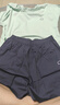 蕉内（Bananain）305H纯棉睡衣男女士100%棉情侣家居服短袖夏季套装七夕情人节礼物 【短裤款素色-女】浅岩绿 L 实拍图