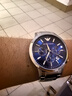 安普里奥·阿玛尼（Emporio Armani）手表男计时多功能商务防水情人节生日礼物送男友电子石英男表 蓝盘钢带 AR2448 实拍图