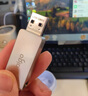 爱国者（aigo）64GB 220MB/s USB3.2 高速商务办公学习电脑U盘 U330金属旋转抗压耐用 大容量投标车载小巧优盘 实拍图