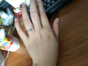 钻石世家 闪耀星芒18K金钻石戒指30分显钻效果求婚钻戒 生日纪念日礼物 12号 实拍图