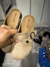 百丽休闲厚底增高勃肯鞋男包头外穿半拖鞋B3731BH5 杏色 42 实拍图