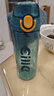 希乐（cille）塑料杯子男女学生儿童杯tritan户外运动便携水杯600ml水绿XL-2217 实拍图