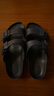 BIRKENSTOCK勃肯德国进口男女款EVA时尚外穿Arizona双扣沙滩拖鞋 蓝色窄版1019142 38 实拍图