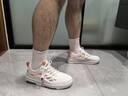森馬男鞋2026春季新款休闲百搭软底小白鞋子男士厚底增高运动板鞋透气 白橘 44 实拍图