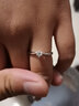 DR求婚钻戒铂金 经典六爪 FOREVER经典 结婚戒指 15分H色SI1【证书+礼盒】 （手寸详询客服） 实拍图