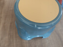 好尔塑料凳子时尚创意小板凳可爱浴室矮凳换鞋小圆凳撞色蓝1个装 实拍图