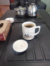 陶瓷茶杯带盖茶水分离家用水杯泡茶杯带过滤办公室个人专用茶杯 千里江山【3件套】400ml茶水分离 实拍图