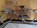 川泽阪田出口日本自行车单速内三速轻便车弯把双斜梁男女款城市通勤车全新 亮银色内三速摩电灯 26寸 实拍图