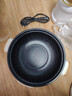 粤器电煮锅多功能一体电炒锅家用电热火锅插电一锅多用途可以炒菜不粘锅学生宿舍煮面锅蒸煮煎炒小电锅 智能款米白22CM （适合1-2人） 2.5L 实拍图