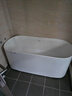 九牧（JOMOO） 浴缸家用成人小户型洗澡泡澡池浴室沐浴独立亚克力椭圆艺术浴缸 1.5m椭圆薄边独立浴缸YC10615预售 实拍图