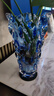 BOHEMIA捷克进口BOHEMIA原装水晶玻璃花瓶家居时尚简约插花花器摆件 桑巴蓝色（假一罚十） 实拍图