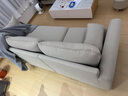 源氏木语布艺沙发现代简约客厅组合家具北欧小户型多色可选转角沙发 【砂砾白】三人+脚蹬2.5m 实拍图