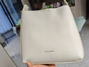 OMI欧米礼物女包新款高颜值百搭复古水桶包高级美拉德色系单肩斜挎包 白色 实拍图