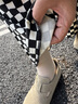BIRKENSTOCK勃肯德国进口男女款牛皮绒面革软木London低帮休闲鞋 棕色窄版1010504 37 实拍图