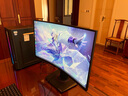 华硕TUF 27英寸曲率1500R 广色域 240Hz HDR技术1ms响应Freesync Premium升降支架曲面显示器VG27VQM 实拍图