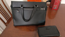 MOEPEQDAISHU公文包男士手提包商务单肩斜挎包大容量休闲通勤新款潮背包电脑包 典雅黑+钱包 14英寸 实拍图