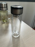 【⭐京东物流配送】高硼硅双层玻璃杯大容量泡茶杯水杯子茶水分离 【双层加厚】茶杯 350ml 1只 实拍图