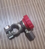 齐鲁安然 汽车电瓶开关 负极L型卡子 防漏电断电器桩头 镀铜17mm孔距红色 实拍图