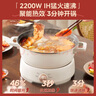 美的（Midea）电火锅 IH飞快沸腾火锅专用锅分体可拆洗家用电磁加热多功能锅4.5L电煮锅3分钟速热HGE22BY06 实拍图