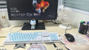 机械革命 耀·K330机械键盘 有线键盘 游戏键盘 104键混彩背光键盘 全键无冲 电脑键盘 白蓝色 茶轴 实拍图