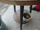 卓博茶几边桌小桌子客厅沙发边几双层圆桌茶桌置物架床头柜CJ09胡桃色 实拍图