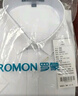罗蒙（ROMON）纯色商务职业正装男士白衬衫工装男装短袖衬衣男CS72白色2XL 实拍图