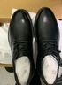 海澜之家HLA皮鞋男士正装商务休闲透气德比鞋子男HAAPXM1EBH071 黑色44 实拍图