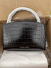 CHARLES&KEITH鳄鱼纹凯莉包手提斜挎婚包包女包生日礼物CK2-50270880-1 Black黑色 S 实拍图