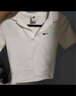 耐克(NIKE)女短袖T恤 POLO衫 运动休闲 简约时尚 DV7885-133白L 实拍图