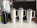 STANLEY巨无霸吸管杯水杯保温杯大容量办公车载不锈钢杯子1.18L-霜白 实拍图