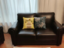 高楚【已售2W+】美式真皮沙发客厅三人小户型新款复古直排大巴顿沙发 三人位（2.2米） 豪华版+国产牛皮+衡温海绵 实拍图