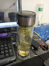 【⭐京东物流配送】高硼硅双层玻璃杯大容量泡茶杯水杯子茶水分离 【双层加厚】茶杯 350ml 1只 实拍图