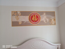 喜巢床头画装饰画客厅沙发背景背靠金山自粘画卧室贴画百福壁画山水画 C-幸福多多九鱼 180cm x 60cm 实拍图