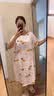 棉绸睡裙女夏薄款2025新款睡衣韩版甜美少女网红家居外穿裙子QM 胡萝卜小兔2301 均码 (90-140斤内穿) 实拍图