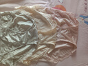 莫代尔3条内裤女冰丝无痕中腰女士三角裤抗菌裆夏季薄款性感蕾丝短裤头 鸥泊银+樱花粉+梨子肤 3条 XL 【适合110-130斤】 实拍图