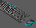 罗技（Logitech）MK275 企业级无线键鼠套装 办公鼠标键盘套装 电脑笔记本办公键鼠套装 带无线2.4G接收器 黑蓝色 实拍图