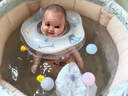 iuu婴儿游泳桶免安装 儿童洗澡桶 可折叠泡澡桶 家用新生儿游泳浴桶 【超大号】游泳桶+游泳圈 材质：母婴级面料，七层加厚保温 实拍图