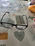 依视路（ESSILOR）男女款商务超轻镜框可配依视路镜片光学近视定制防蓝光平光眼镜 TR90-全框-1021BK-黑色 镜框+依视路A4防蓝光1.60现片 实拍图