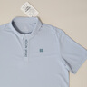 KOLON SPORT/可隆速干POLO 男士吸湿小翻领抗菌户外运动印花短袖 LHPT5MTT31-LB 浅蓝色 M 170/92A 实拍图