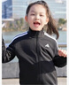 adidas男女大童休闲舒适长袖套装儿童新款阿迪达斯官方轻运动   黑色/白色   152 实拍图