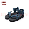 无印良品（MUJI）男女通用 波型鞋底 布带凉鞋(男士/女士) 无性别男款女款休闲凉鞋 烟熏蓝色 3S 42 码/L 260mm（3.0） 实拍图