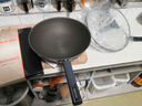 苏泊尔（SUPOR） 炒锅有钛无涂层不粘锅健康家用不锈钢炒菜锅带盖电磁炉燃气通用 30CM EC30JGC01【光面版】 30cm 实拍图